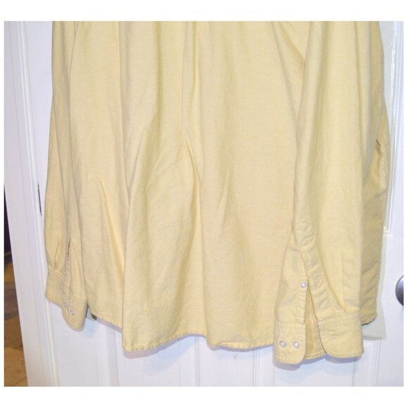 Austin Clothing Co Men's Size 2XL Long Sleeve Shirt Yellow Button Down Collar - Picture 3 of 4